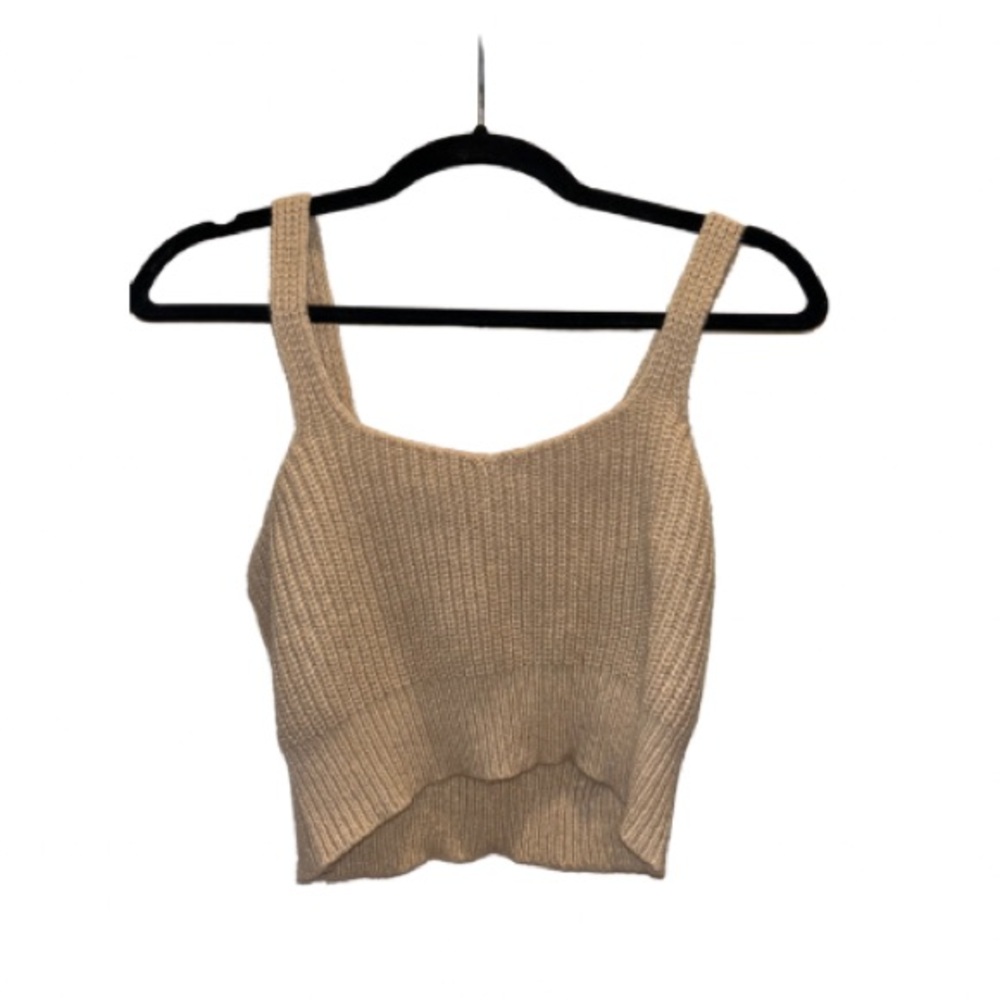 Crop tank sweater & matching crop sweater